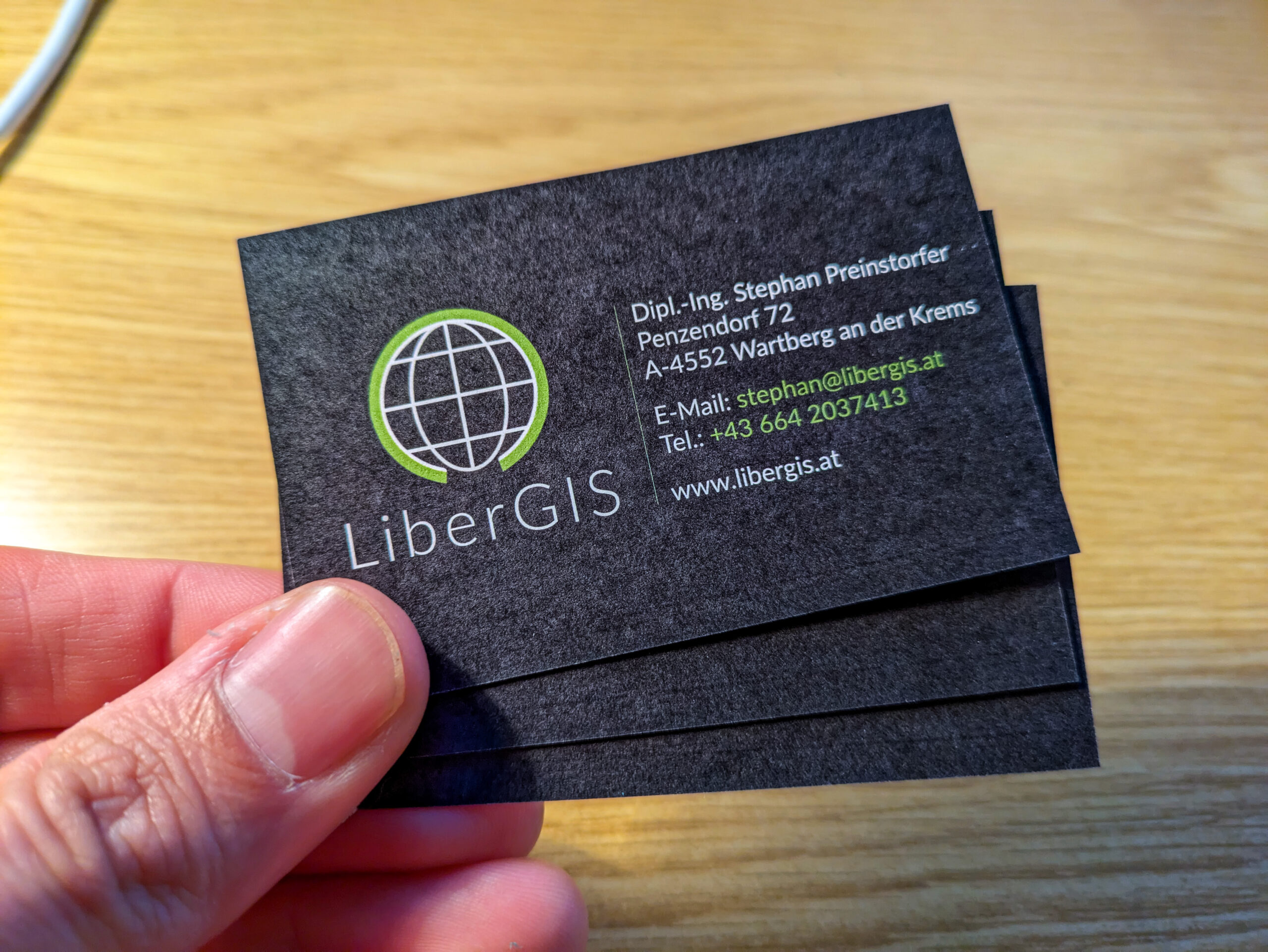 My first business cards